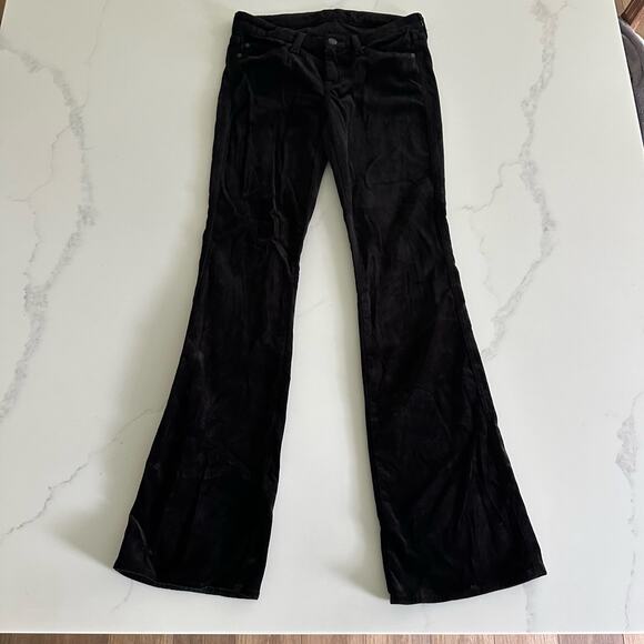 7 for All Man Kind Velvet Textured Flare Pants Size 26 - Picture 12 of 12